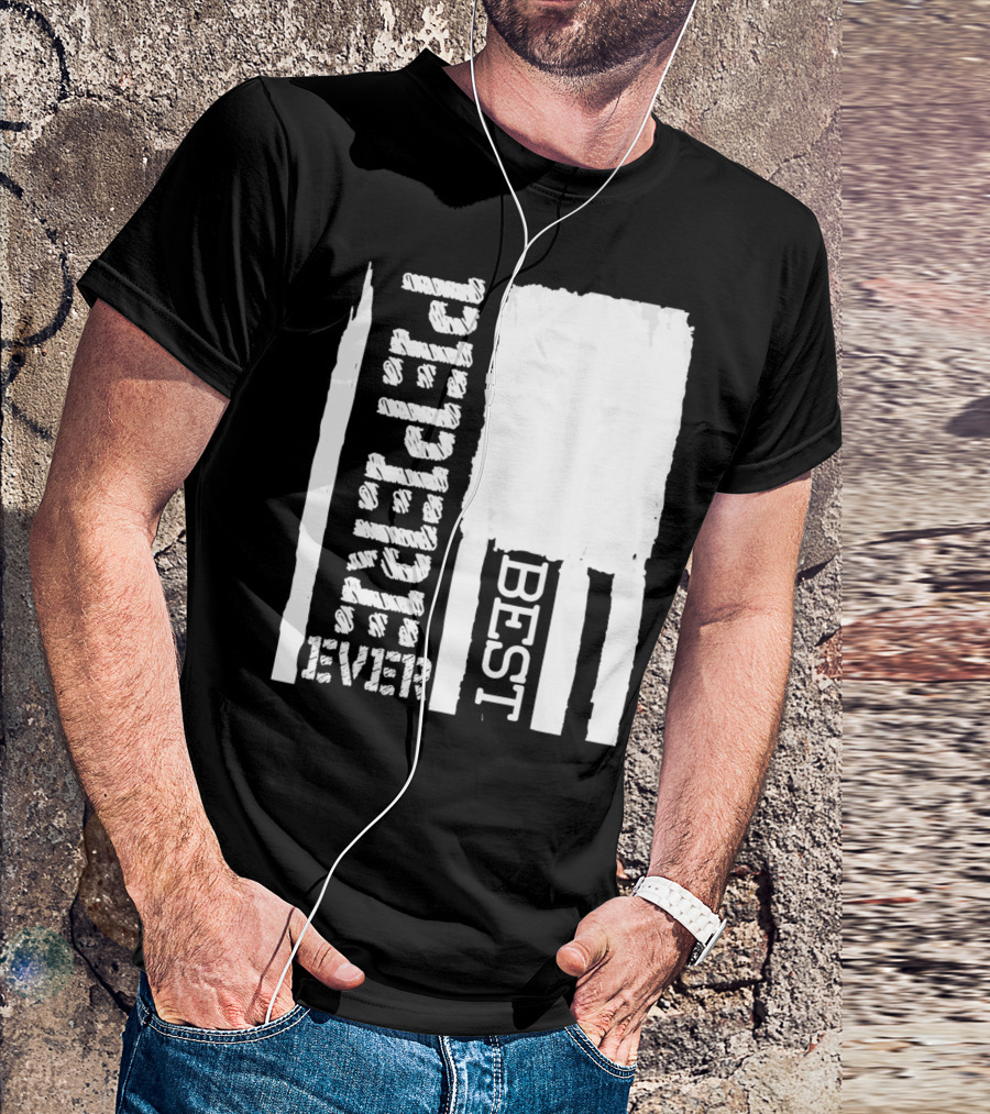 Best Pepere Ever Distressed Flag T-Shirt