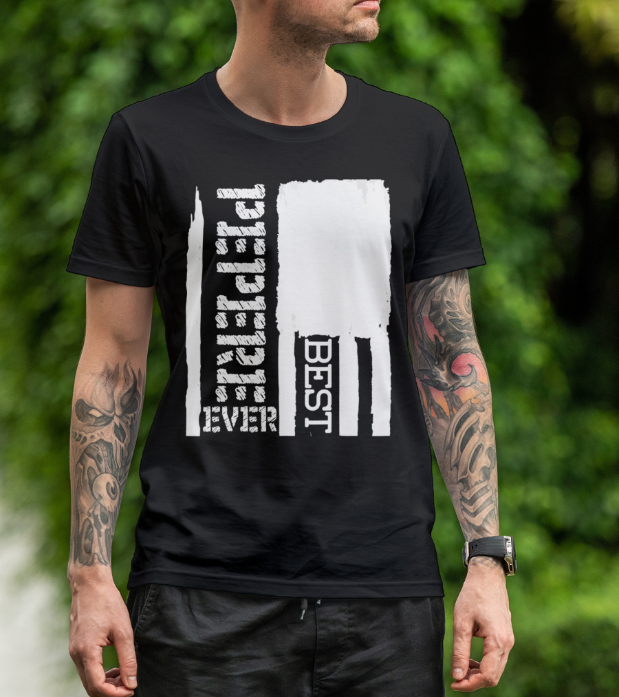 Best Pepere Ever Distressed Flag T-Shirt