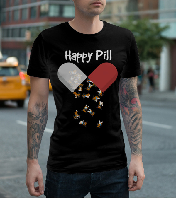 Happy Pill Boxer Dog Cute53 T-Shirt