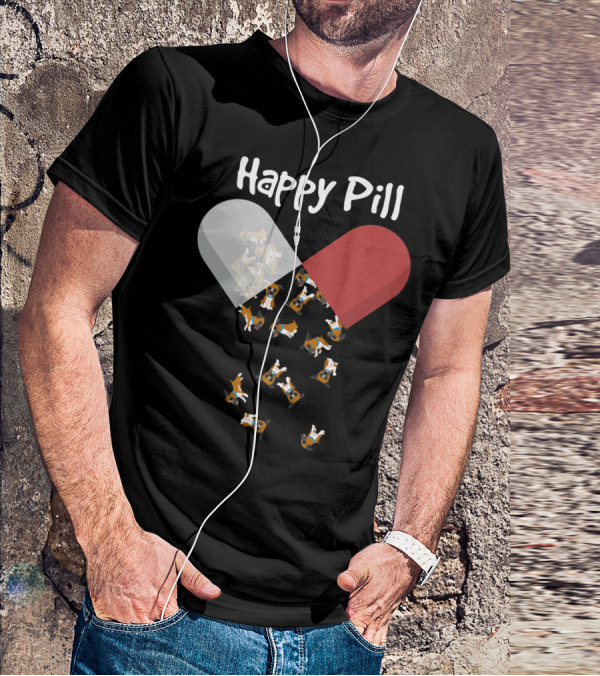 Happy Pill Boxer Dog Cute53 T-Shirt