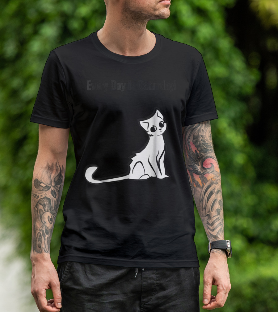Every Day Is Caturday Cat Lover Cat Mom Dad T-Shirt