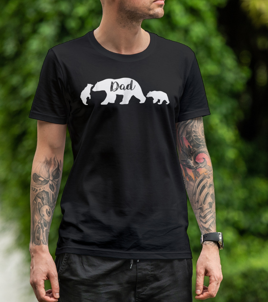 Dad Bear With Bear Cubs T-Shirt