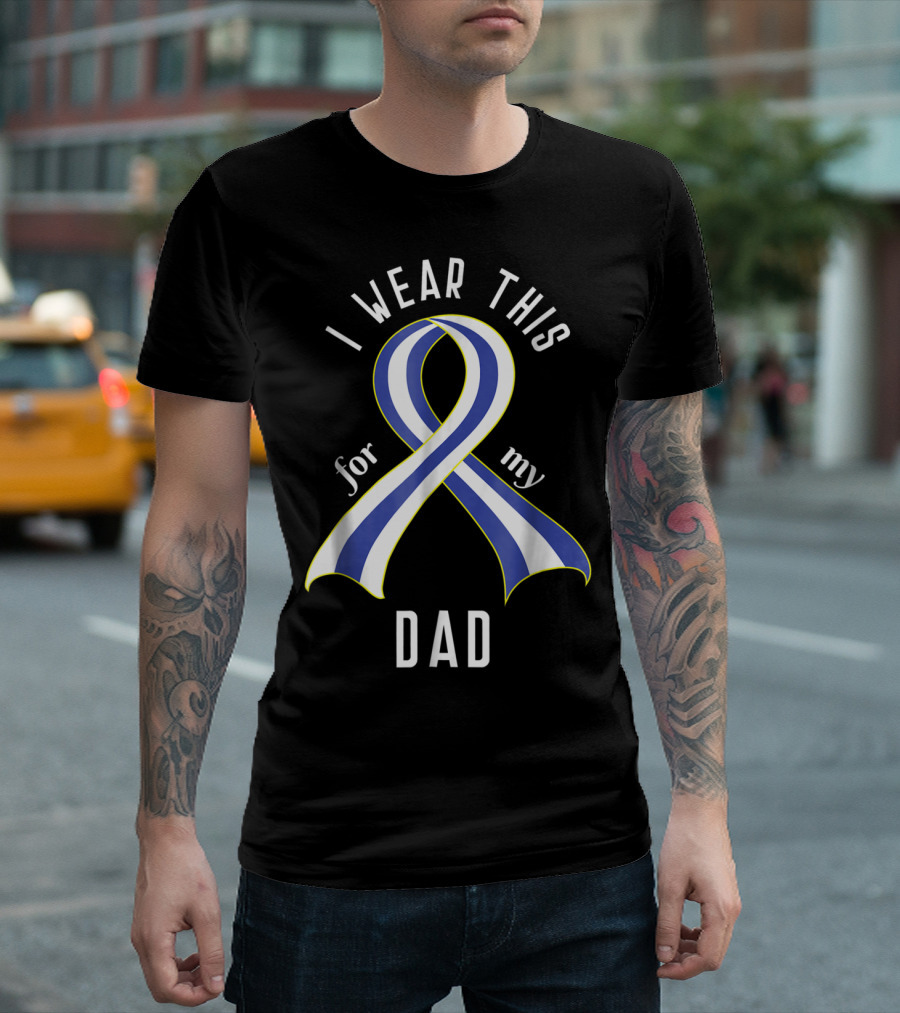 I Wear This ALS Awareness Ribbon For My Dad T-Shirt