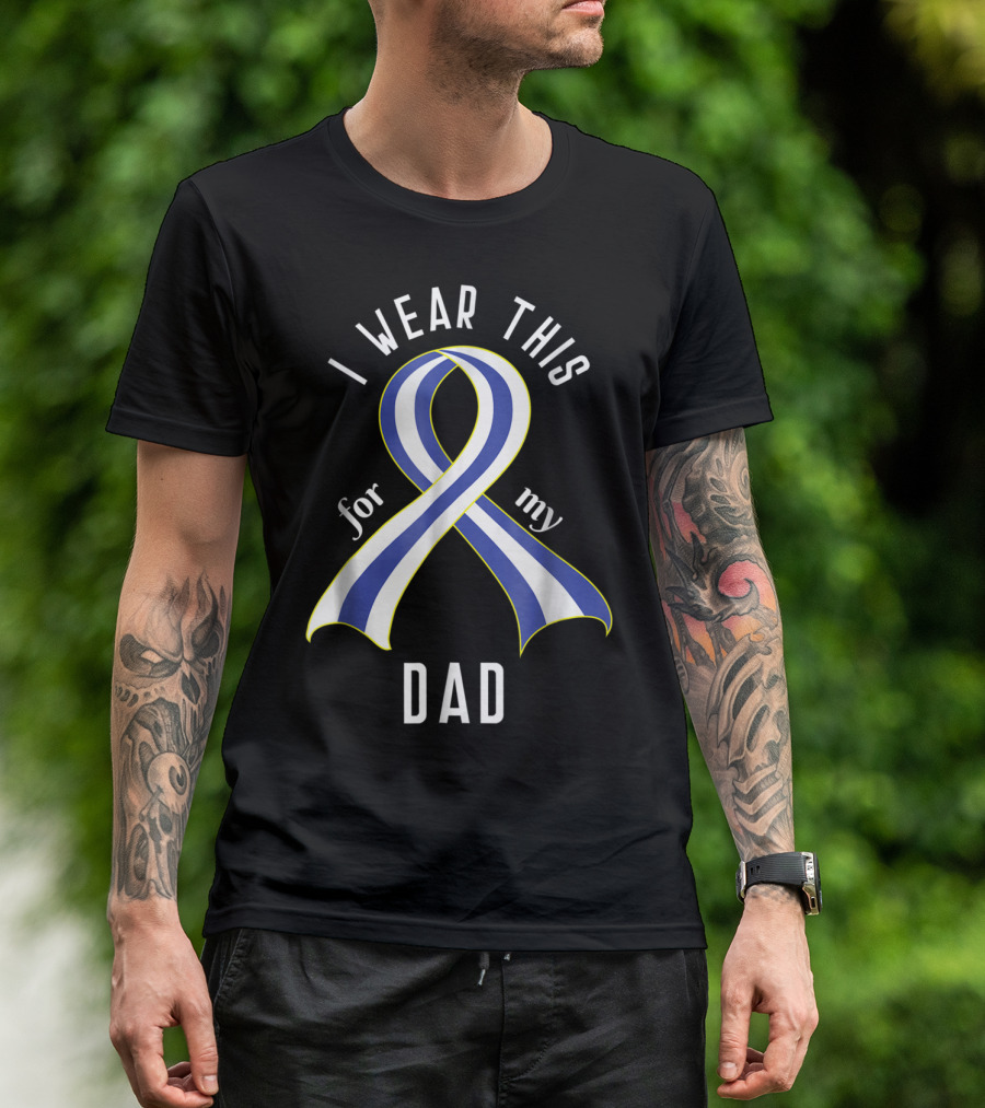 I Wear This ALS Awareness Ribbon For My Dad T-Shirt