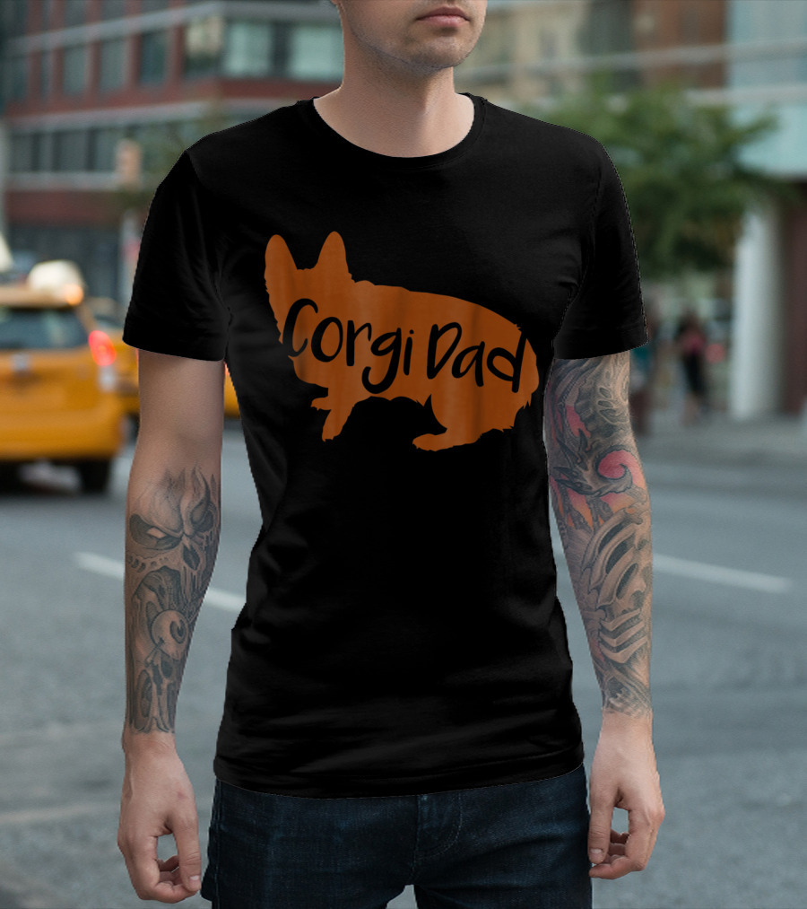 Corgi Dad Lover Dog T-Shirt