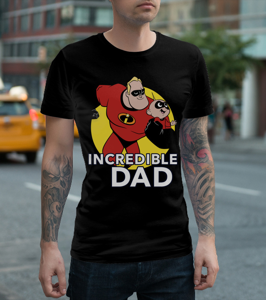 Disney Pixar Incredibles 2 Incredible Dad Jack Jack And Dad T-Shirt