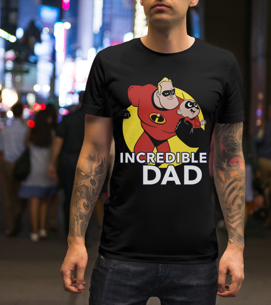 Disney Pixar Incredibles 2 Incredible Dad Jack Jack And Dad T-Shirt