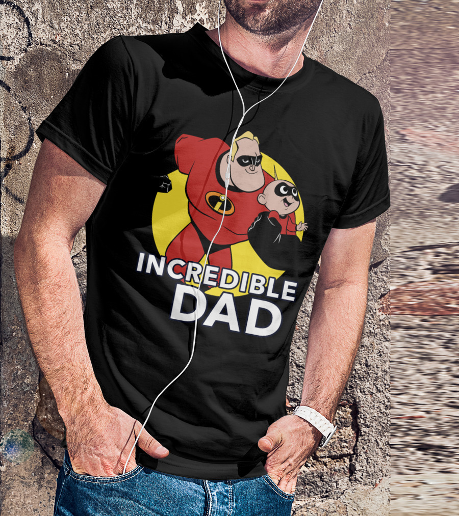 Disney Pixar Incredibles 2 Incredible Dad Jack Jack And Dad T-Shirt