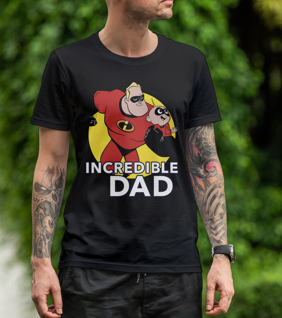 Disney Pixar Incredibles 2 Incredible Dad Jack Jack And Dad T-Shirt