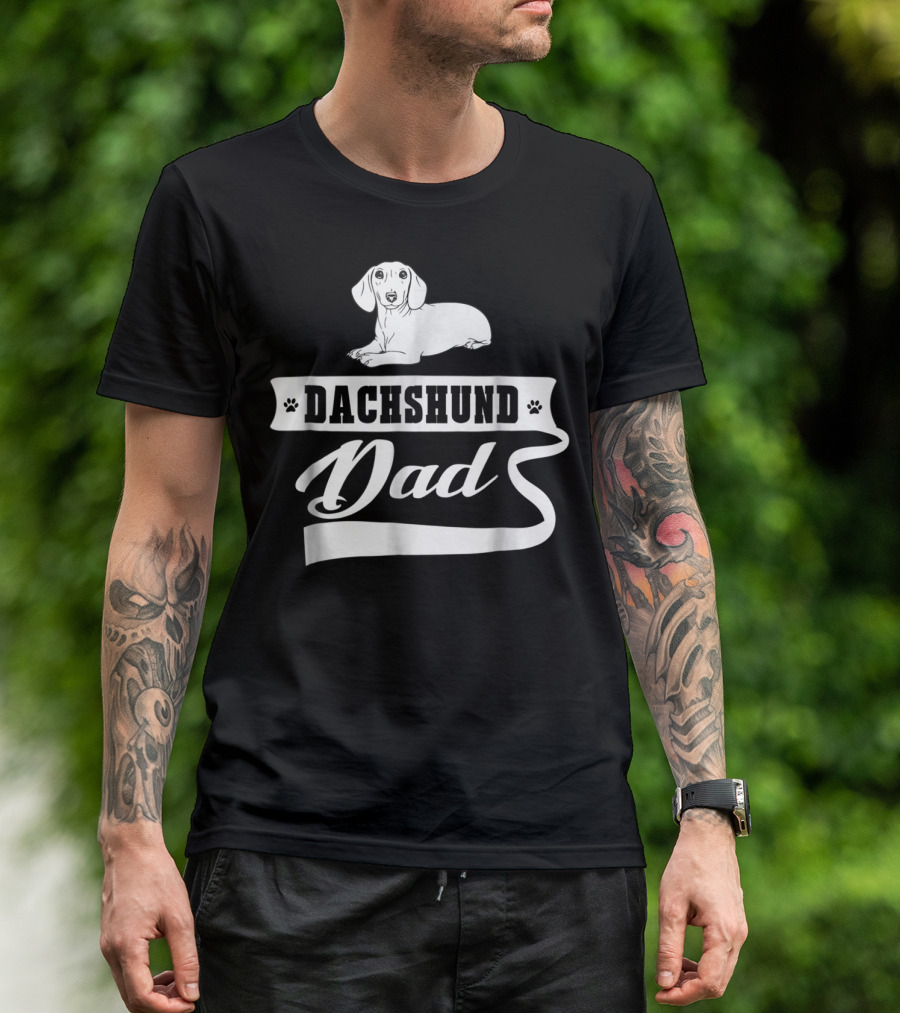 Dachshund Dad Dog Mens Animal Dogs Dachshund Dad T-Shirt