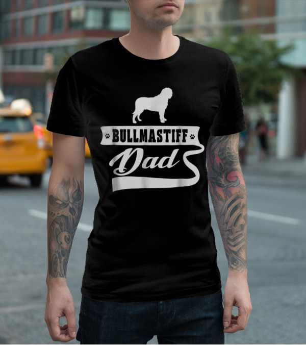 Bullmastiff Dad Dog Mens Animal Dogs T-Shirt