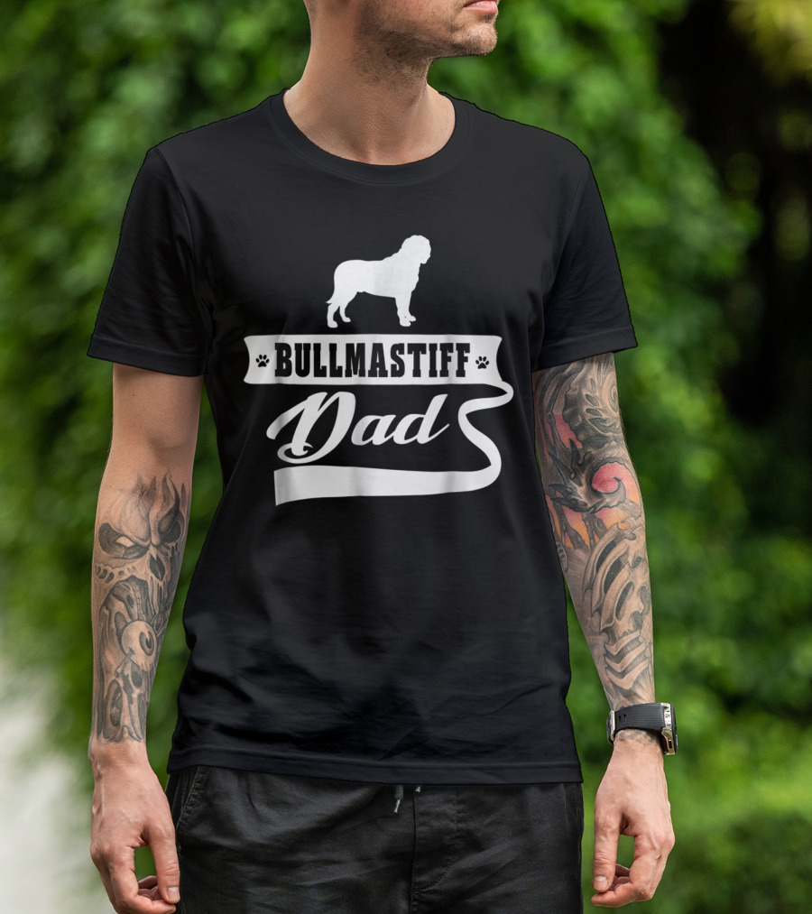 Bullmastiff Dad Dog Mens Animal Dogs T-Shirt