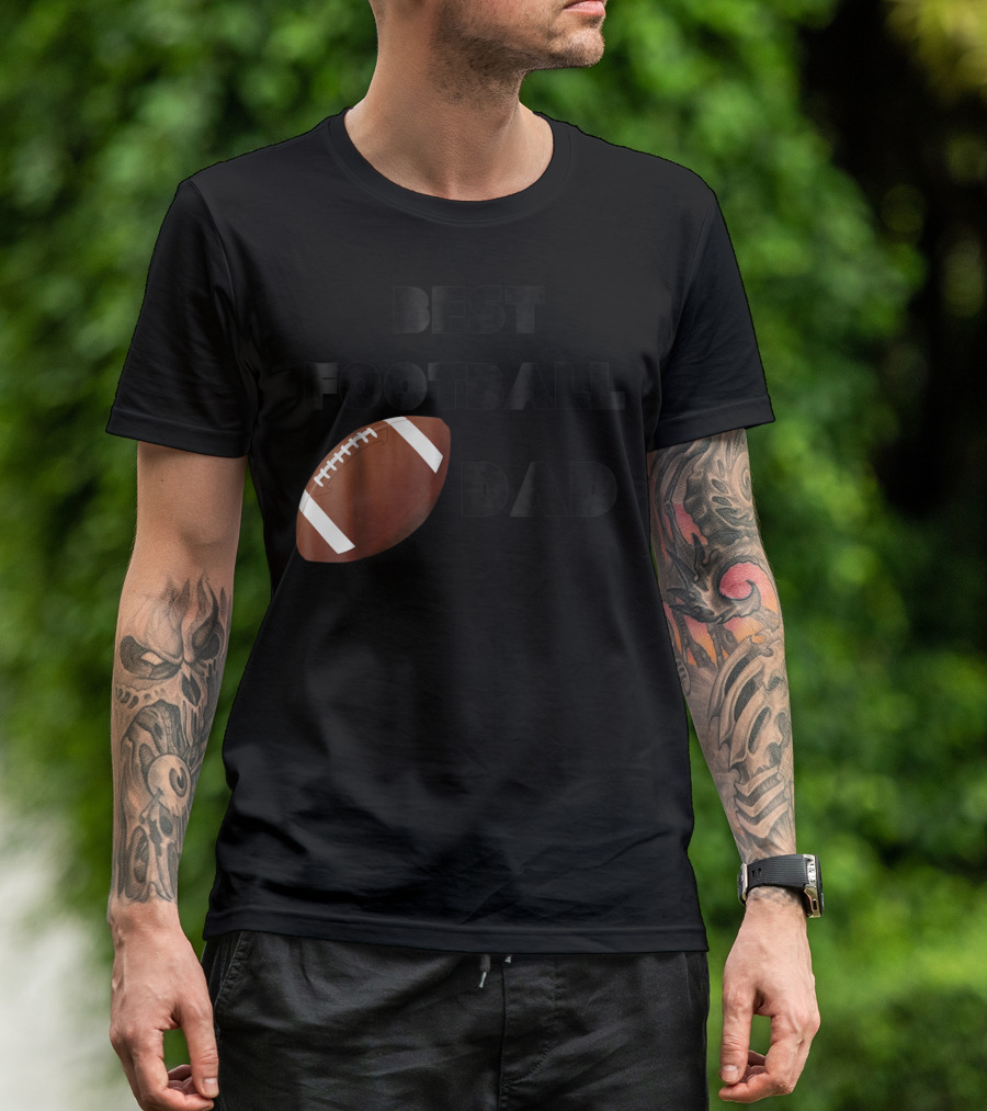 Best Football Dad Novelty Sports Football Dad T-Shirt