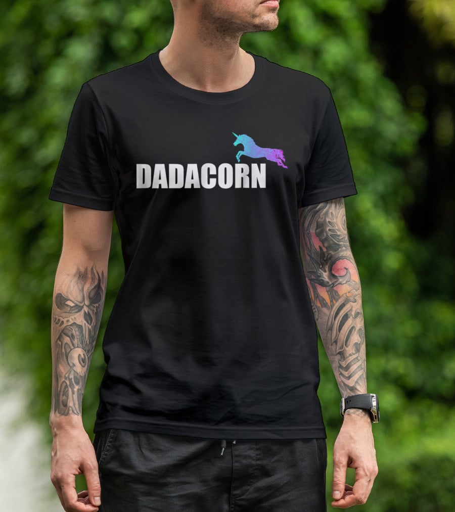 Dadacorn Unicorn Daddy Dad T-Shirt