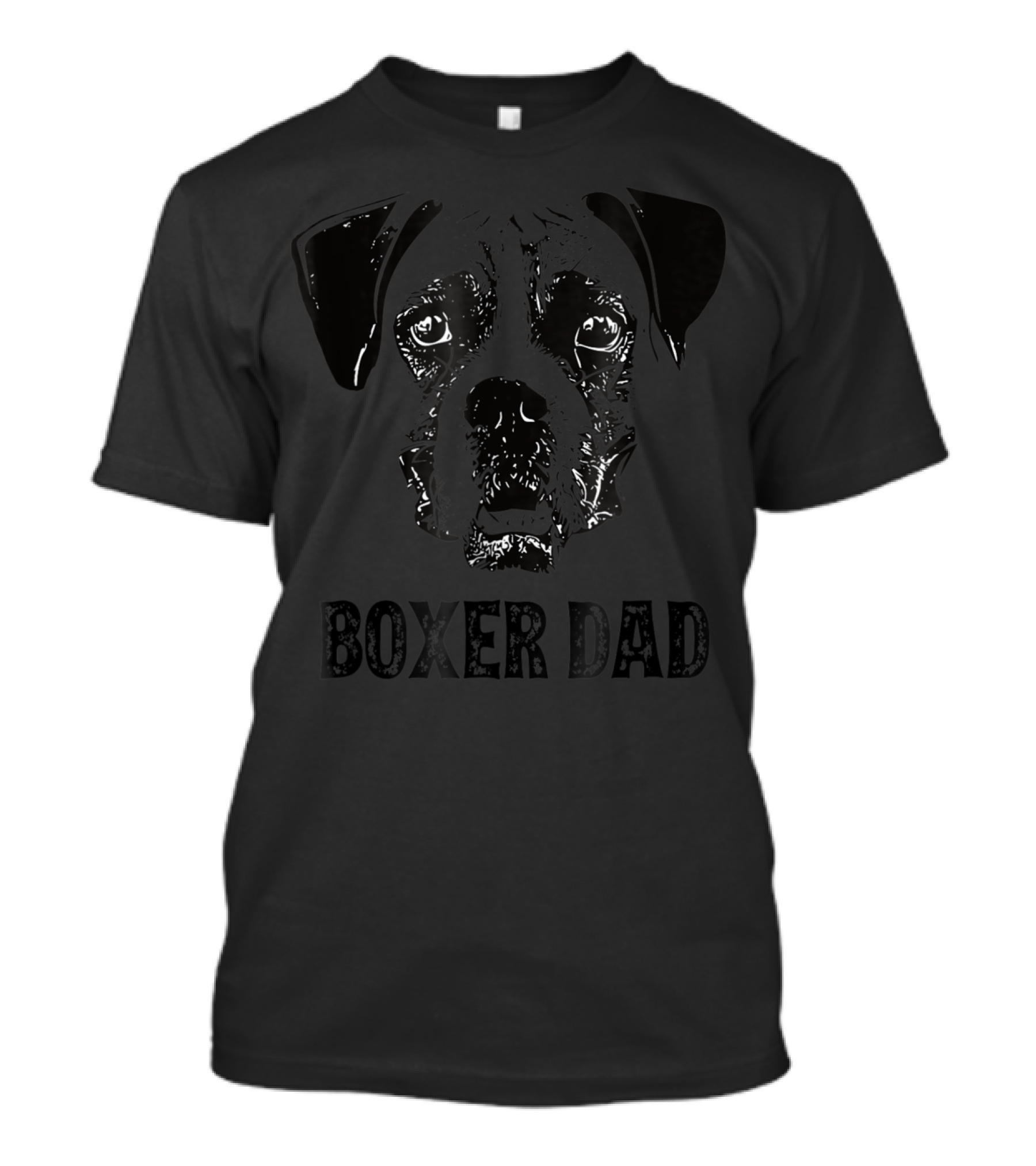 Boxer Dog Dad Boxer Dad Face T-Shirt