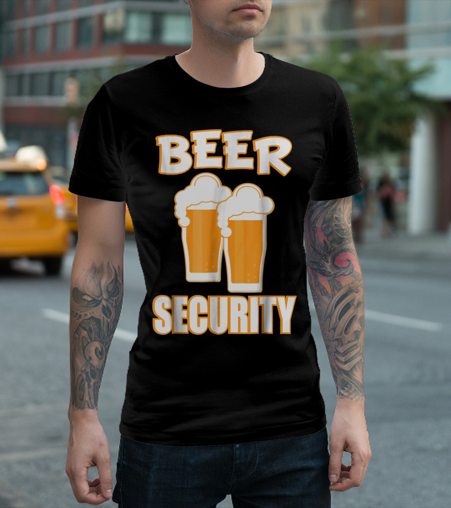Beer Security Cool Dad T-Shirt