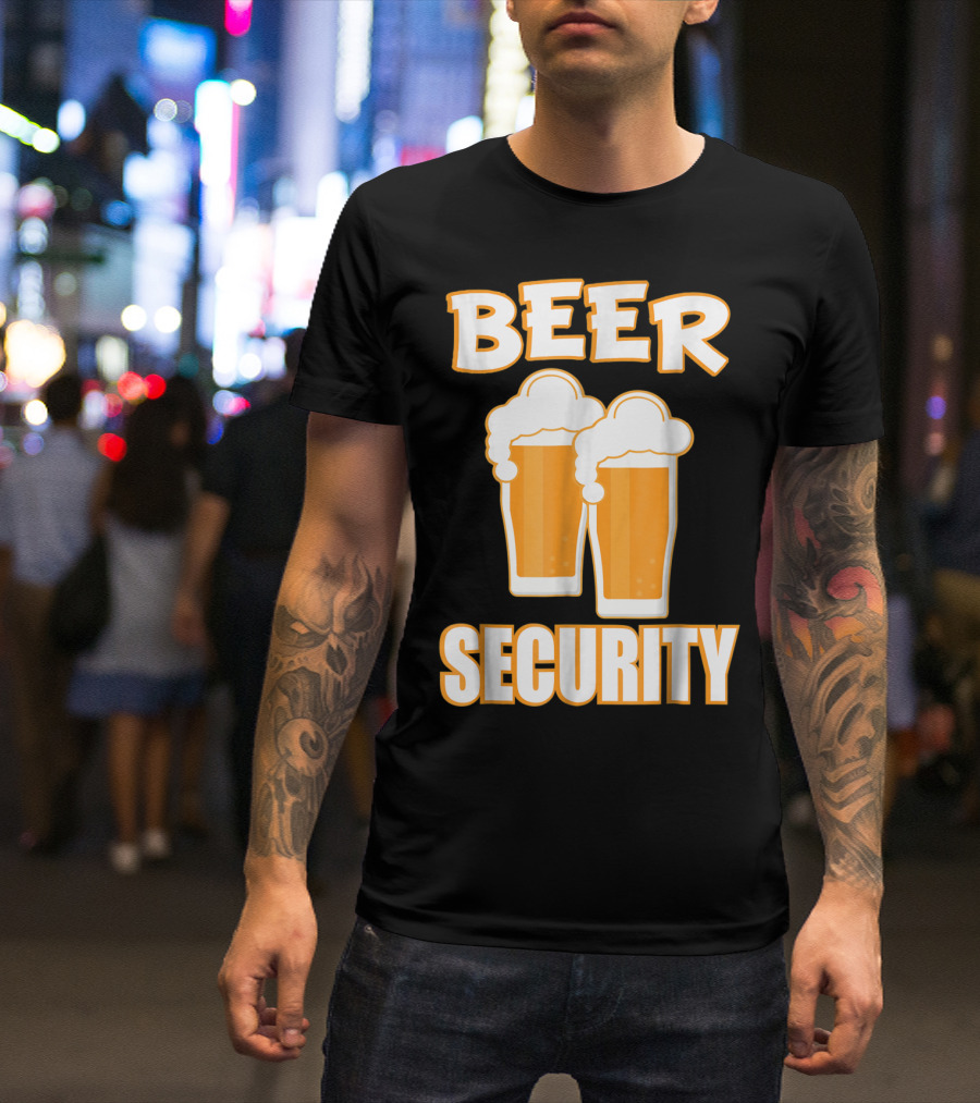 Beer Security Cool Dad T-Shirt