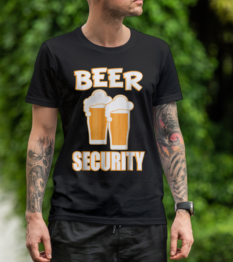 Beer Security Cool Dad T-Shirt