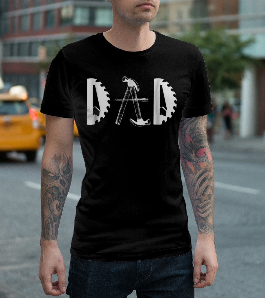 Carpenter Dad Saw Blade Hammer Tools92 T-Shirt