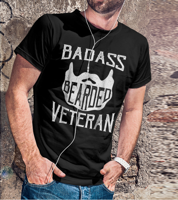 BADASS BEARDED VETERAN T-Shirt
