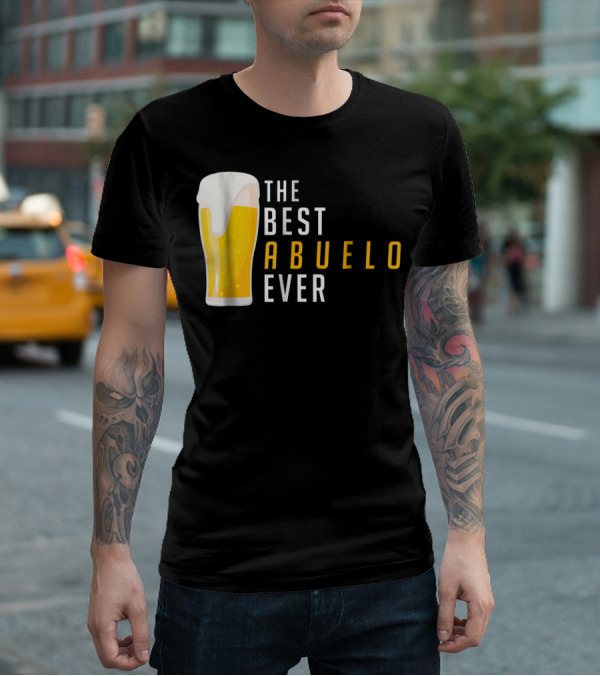 The Best Abuelo Ever Beer Glass T-Shirt