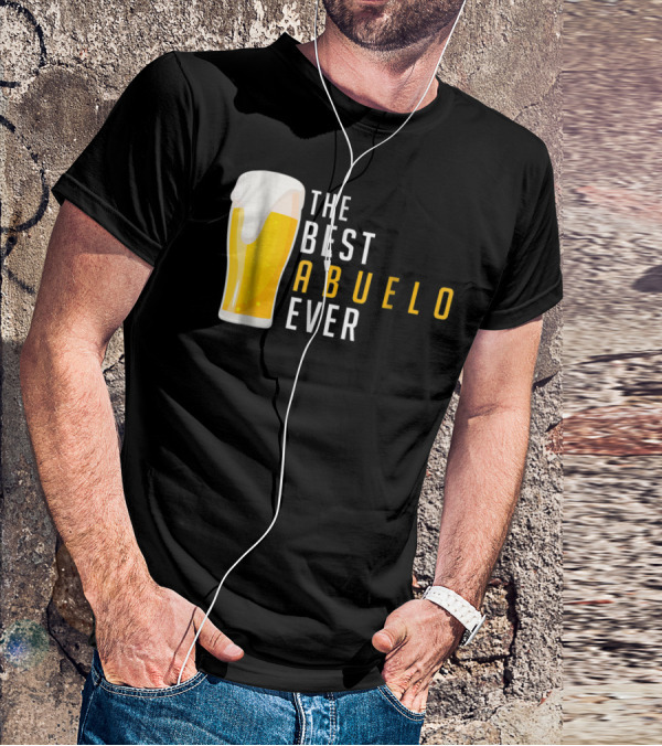 The Best Abuelo Ever Beer Glass T-Shirt