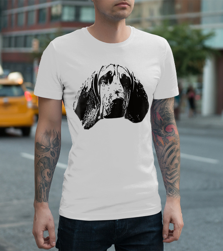 Bloodhound Face Dog Mom Or Dad T-Shirt