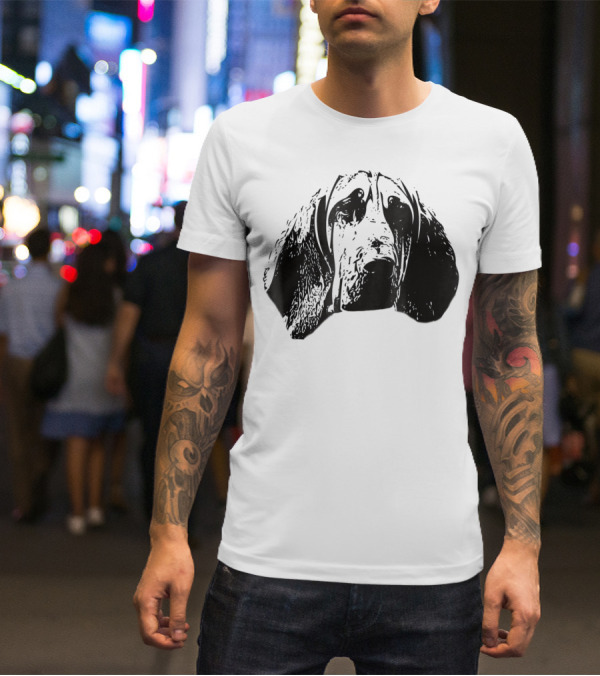 Bloodhound Face Dog Mom Or Dad T-Shirt