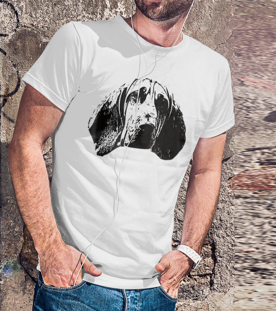 Bloodhound Face Dog Mom Or Dad T-Shirt