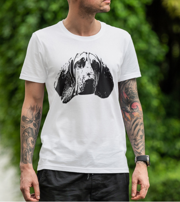 Bloodhound Face Dog Mom Or Dad T-Shirt