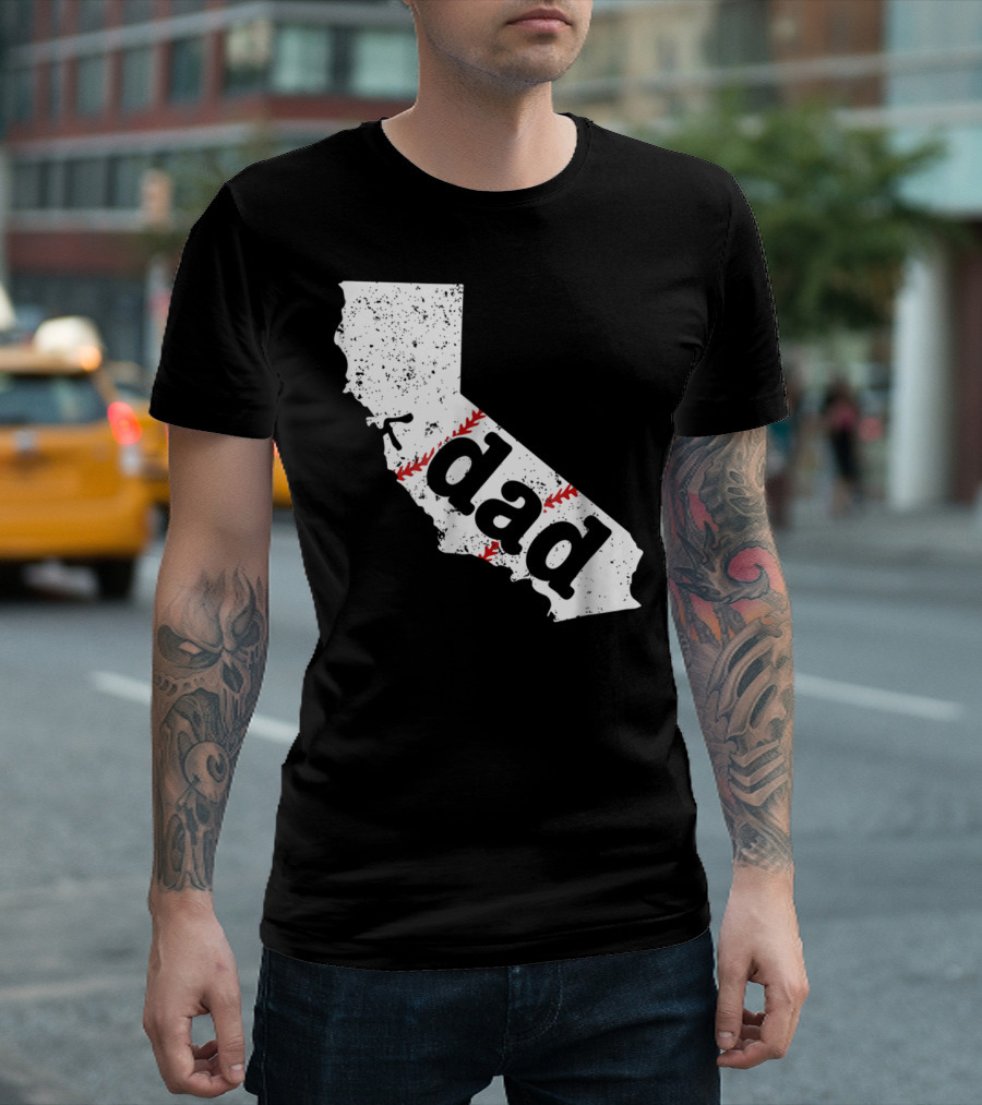 California Dad Baseball Softball Best T-Shirt