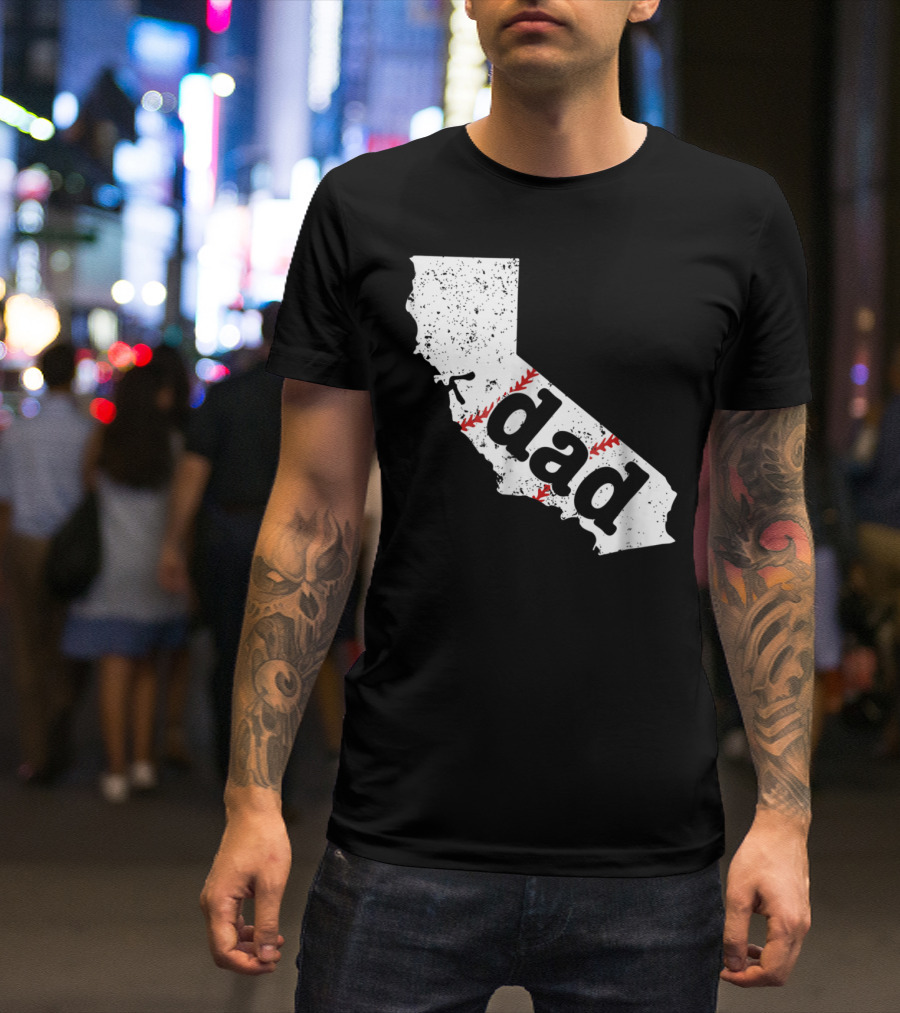 California Dad Baseball Softball Best T-Shirt