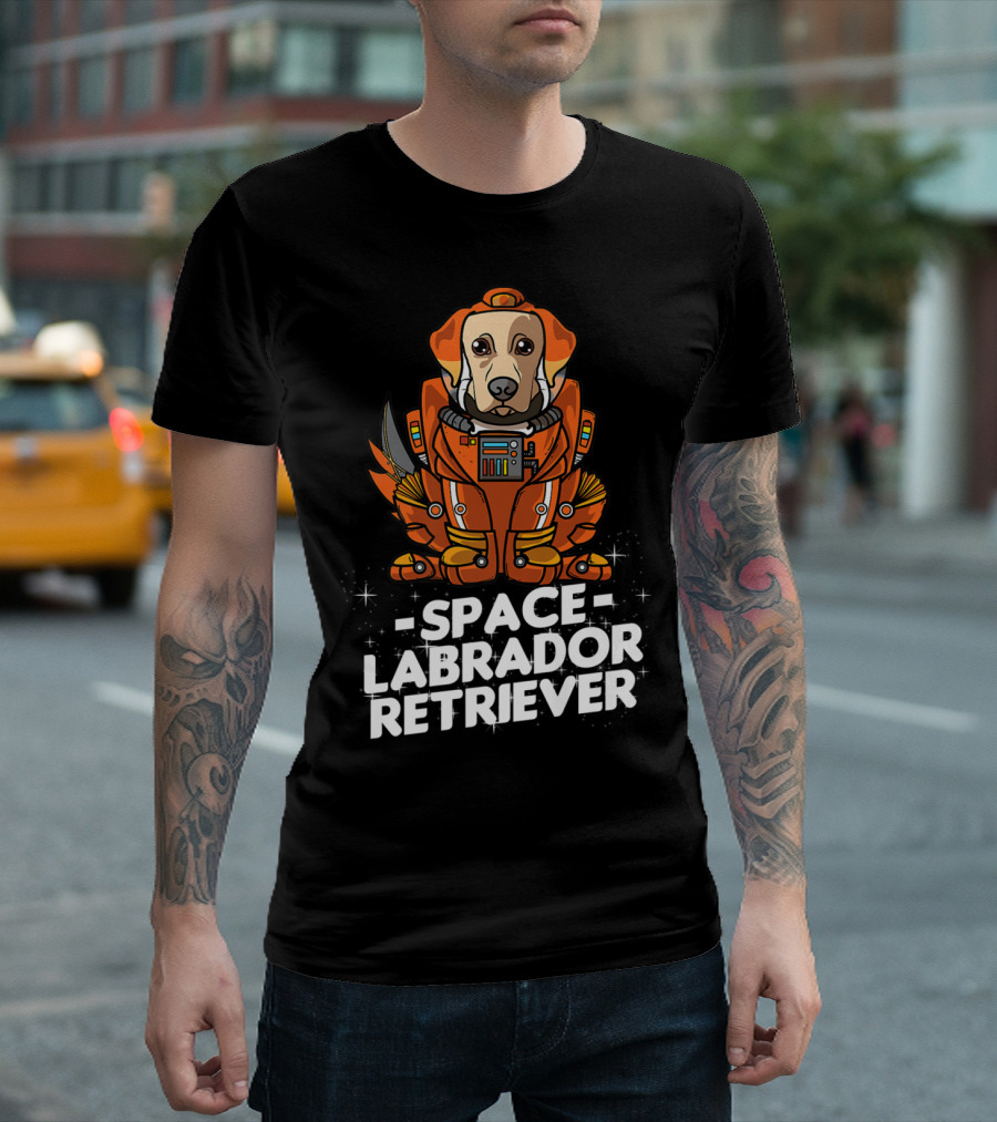 Space Labrador Retriever Space Suit Dog T-Shirt