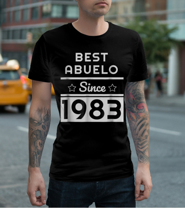 Best Abuelo Since 1983 Mexican Dad Birthday T-Shirt