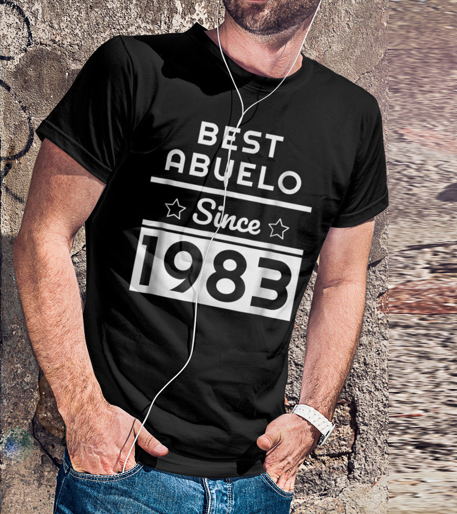 Best Abuelo Since 1983 Mexican Dad Birthday T-Shirt