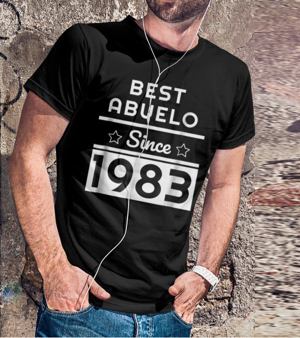 Best Abuelo Since 1983 Mexican Dad Birthday T-Shirt