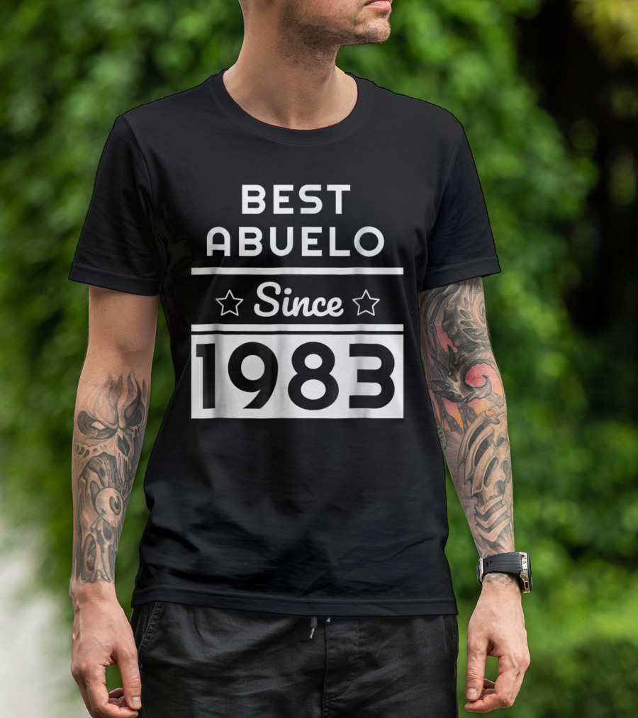 Best Abuelo Since 1983 Mexican Dad Birthday T-Shirt