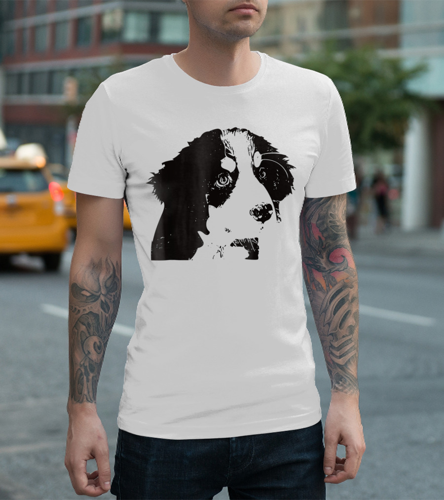 Bernese Mountain Dog Mom or Dad Face T-Shirt