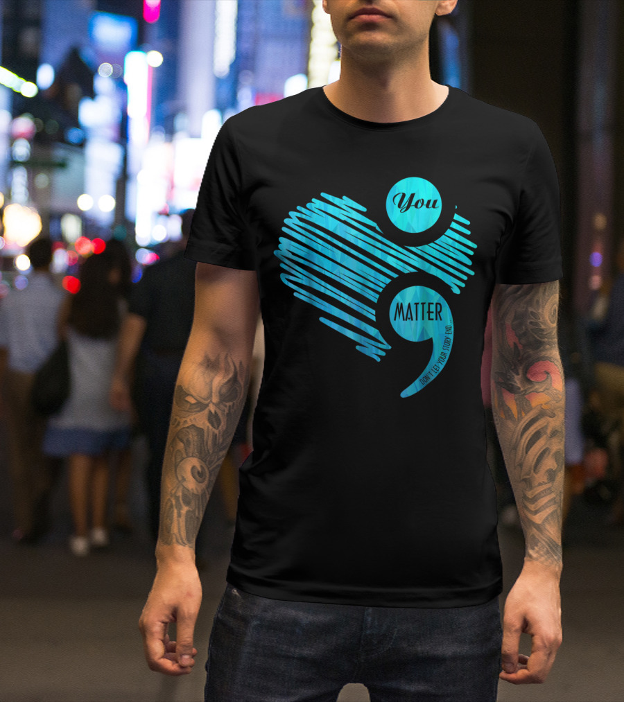 You Matter Blue Heart Prostate Cancer Awareness T-Shirt