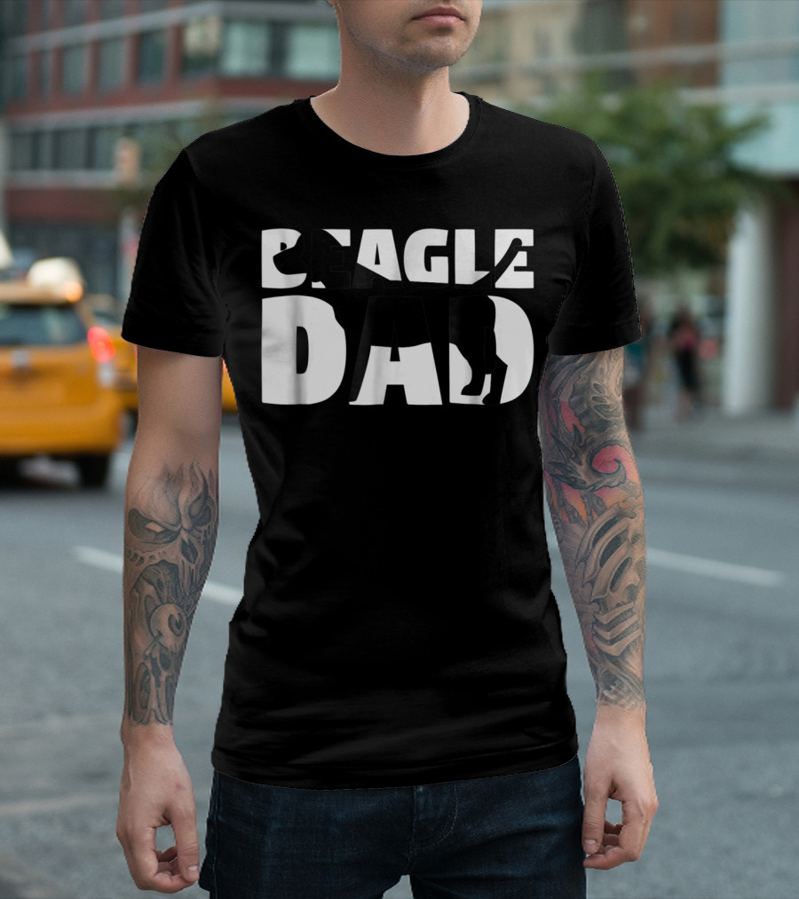 Beagle Dad Beagle Father Dog Dad T-Shirt