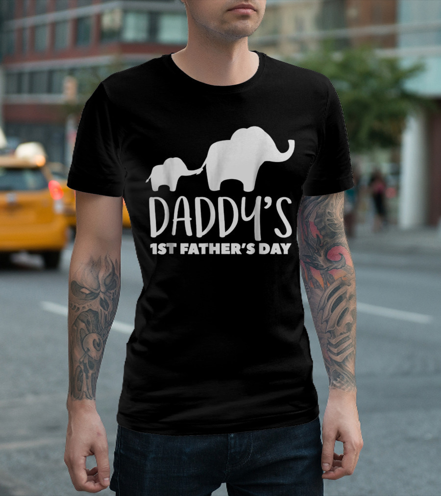 Daddy's 1st Father's Day Elephant87 T-Shirt