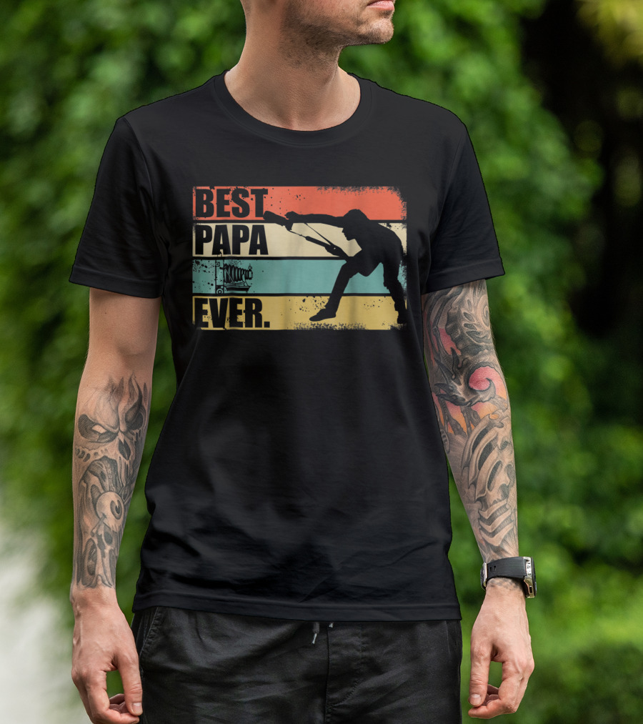 Best Papa Ever Retro Photographer T-Shirt