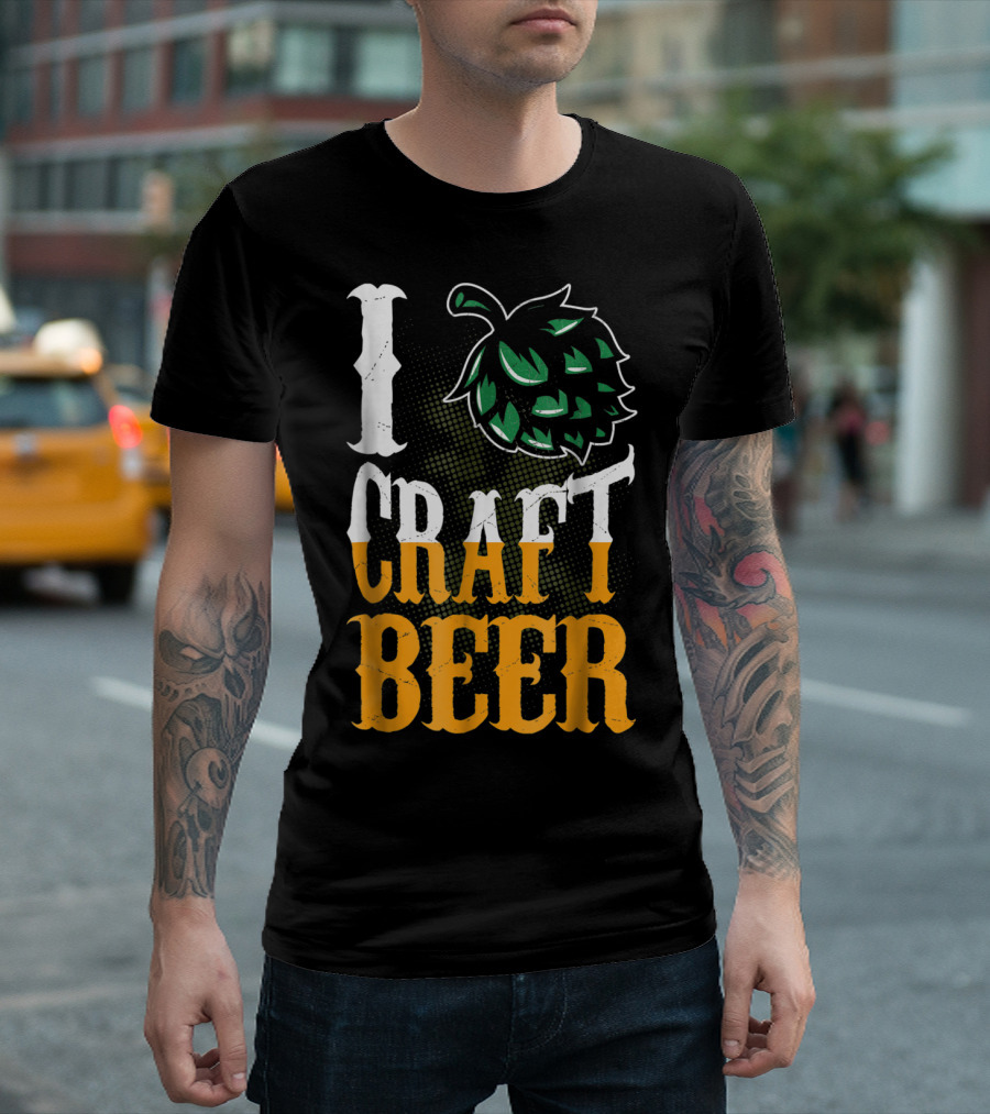 Brew Dad I Craft Beer I Love Craft Beer Hops T-Shirt