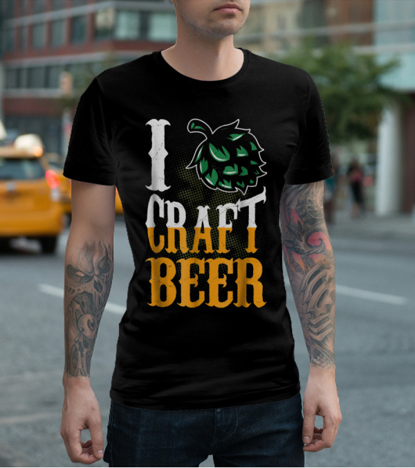 Brew Dad I Craft Beer I Love Craft Beer Hops T-Shirt