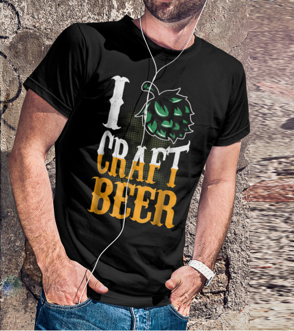 Brew Dad I Craft Beer I Love Craft Beer Hops T-Shirt