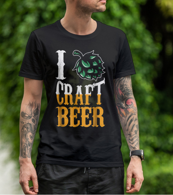 Brew Dad I Craft Beer I Love Craft Beer Hops T-Shirt