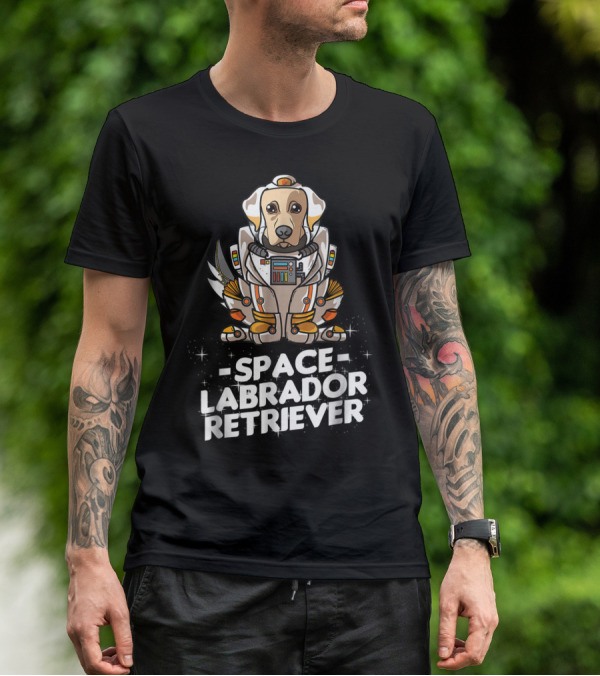 Space Labrador Retriever Astronaut Suit Dog36 T-Shirt