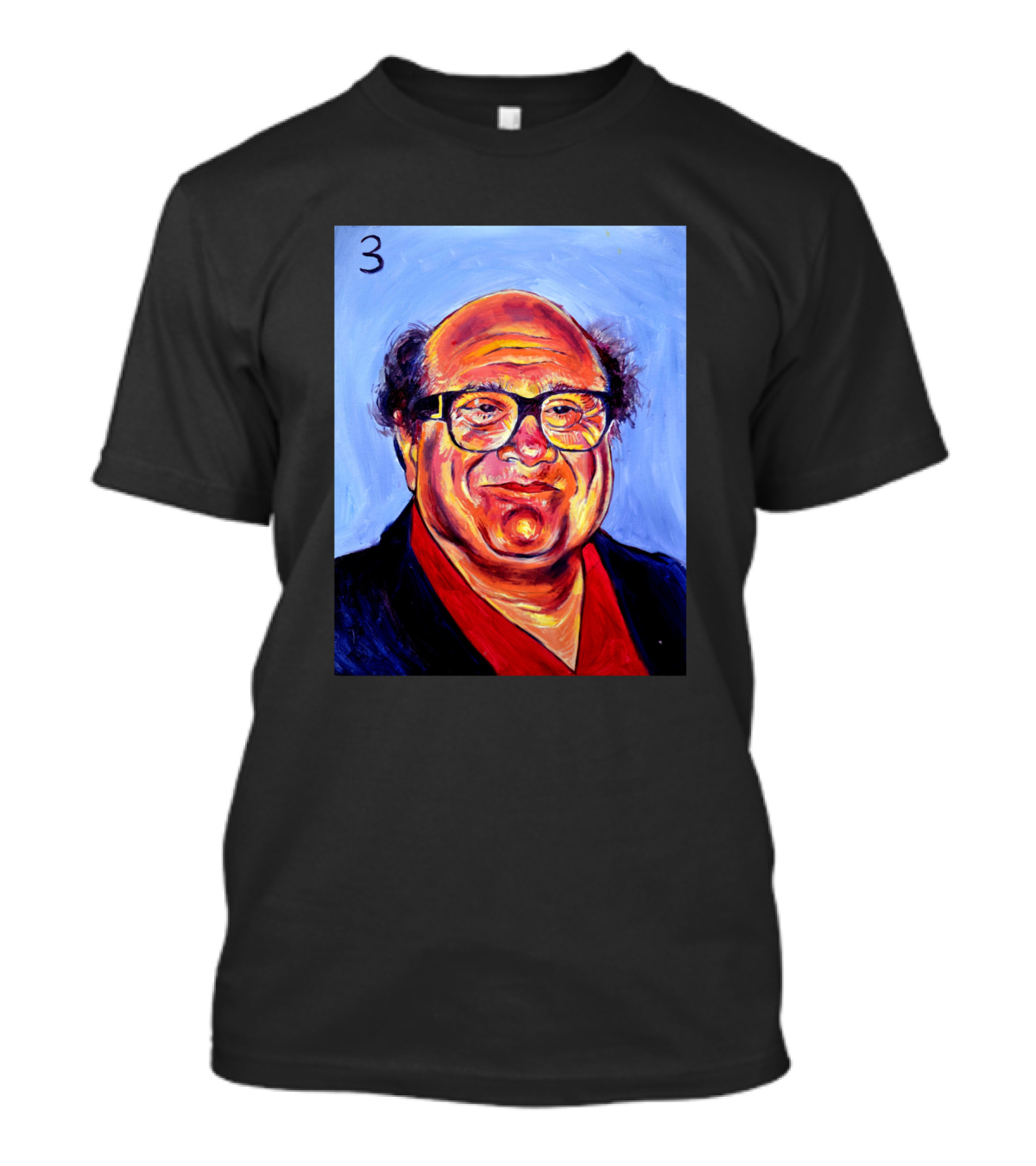 3 Portrait Art Style Character T-Shirt