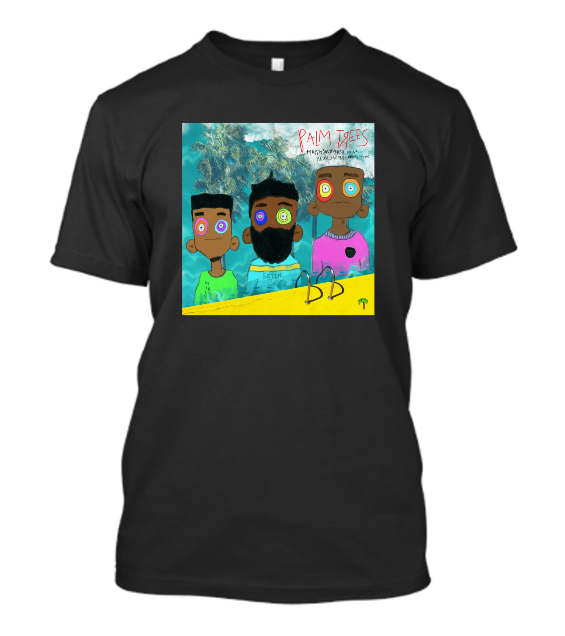 PALM TREES MAIK WATTS X 943 CATYTHIN KYLE X JAMAL X KEITH X NYE BEVERLY HILLS 1023483 T-Shirt
