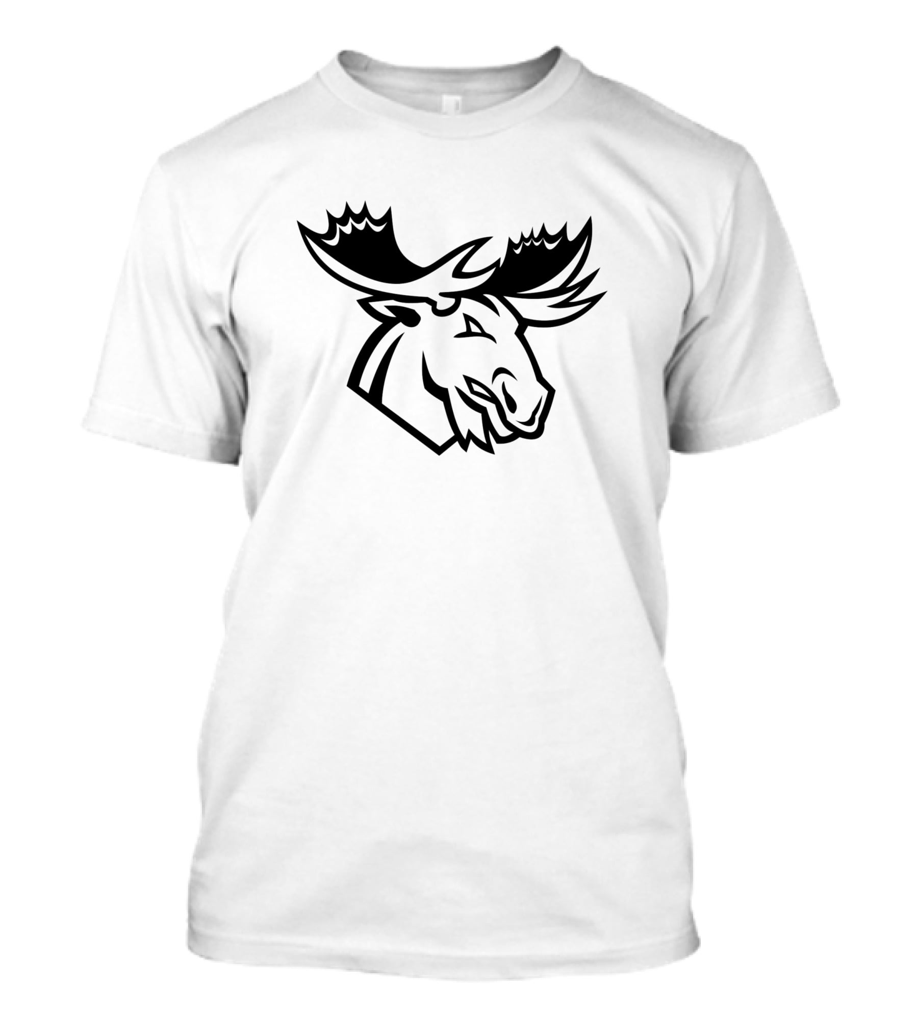 Angry Moose Mascot Looking To Side T-Shirt